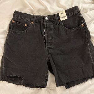 Levi’s 501 black shorts NWT